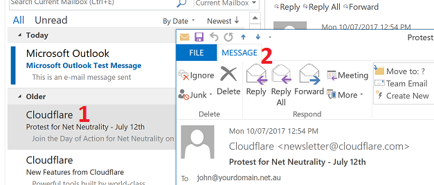 Как в outlook сохранить письмо в eml